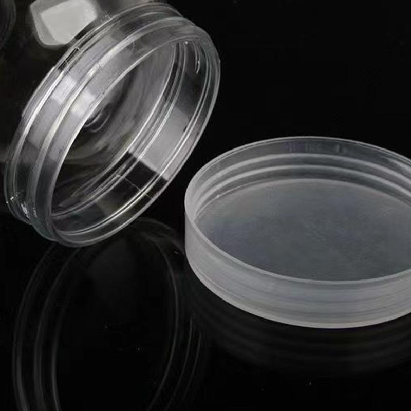 10Pcs 140ml Round Plastic Can Bulb Type Transparent Can Crystal Mud Plastic Can Plastic Bottle