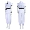 Jujutsu Kaisen Costume Cosplay Sukuna Tuta Bianca da Allenamento Set Outfit per Role Play di Halloween