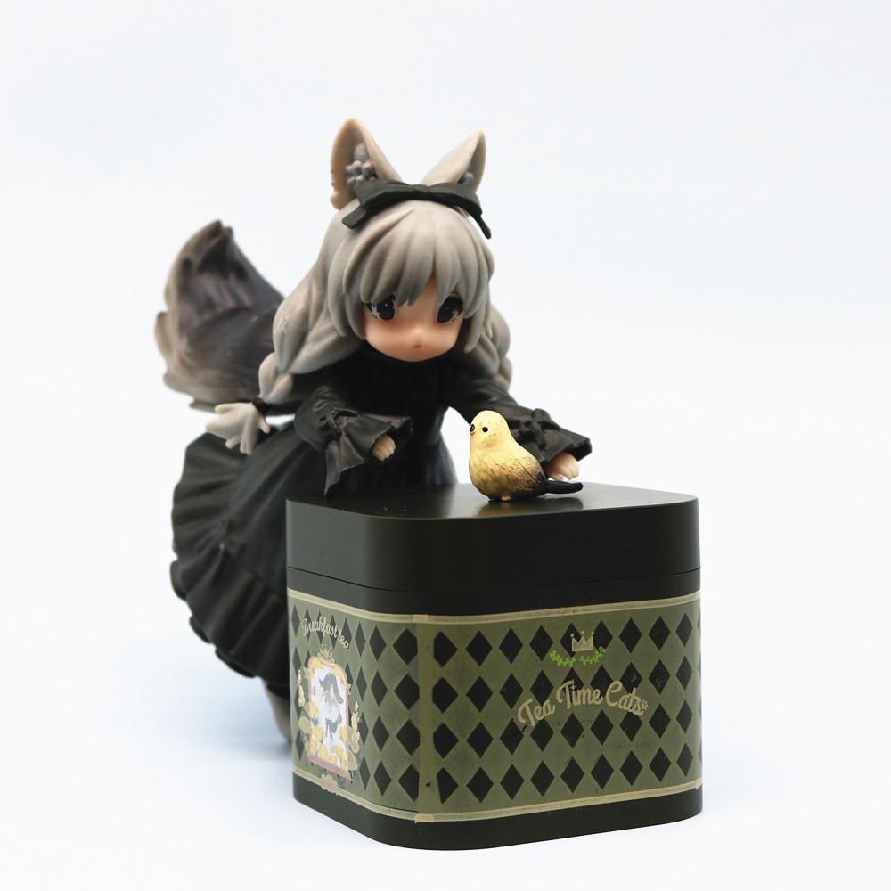 Ribose Star Shadow Master Afternoon Tea Cat Tea Can Cat Raccoon Flower Cat Model Figure