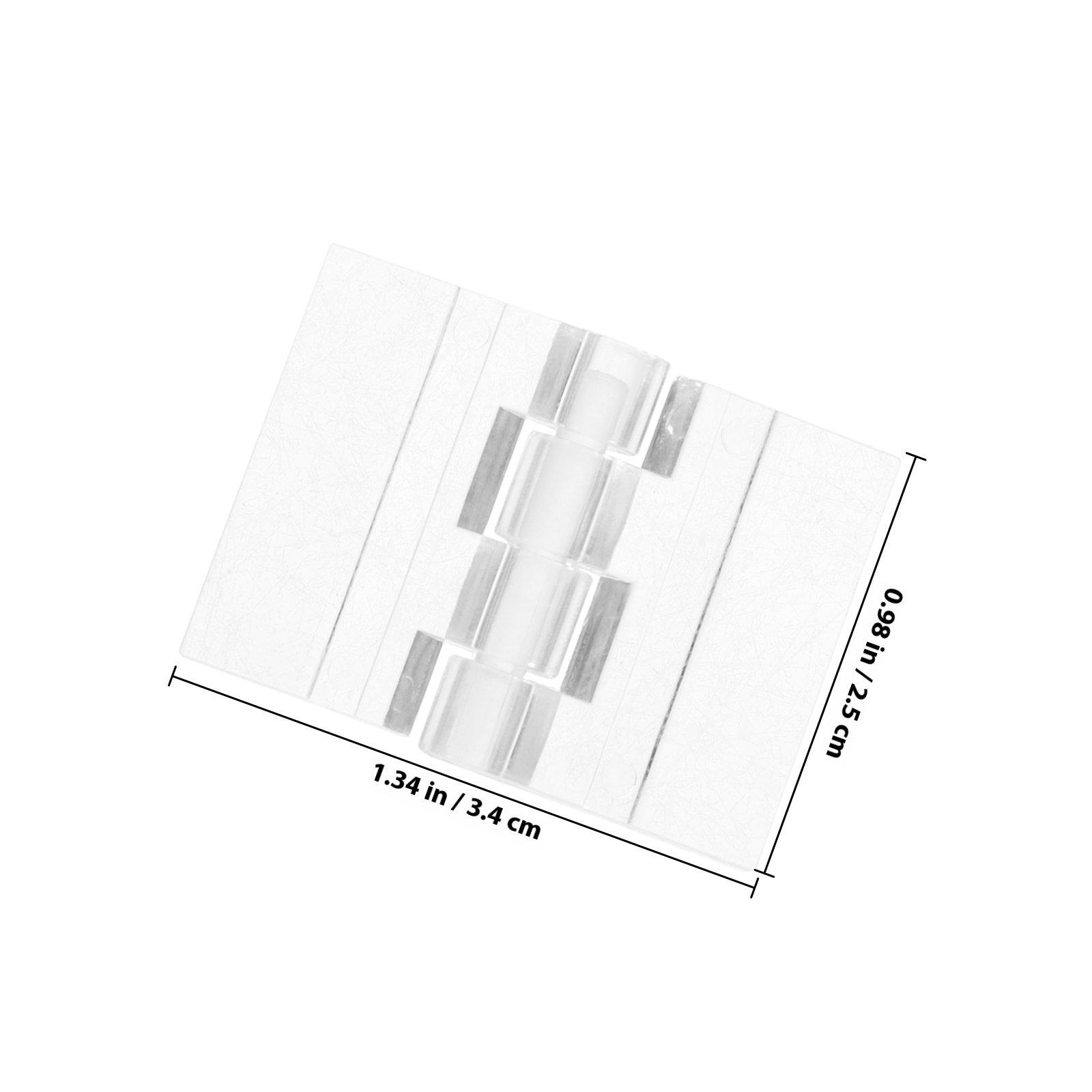 

10Pcs Precision-Made Acrylic Hinges Transparent Foldable for Doors Cabinets Drawers Wooden Boxes Aquarium Lids Cabinet Door