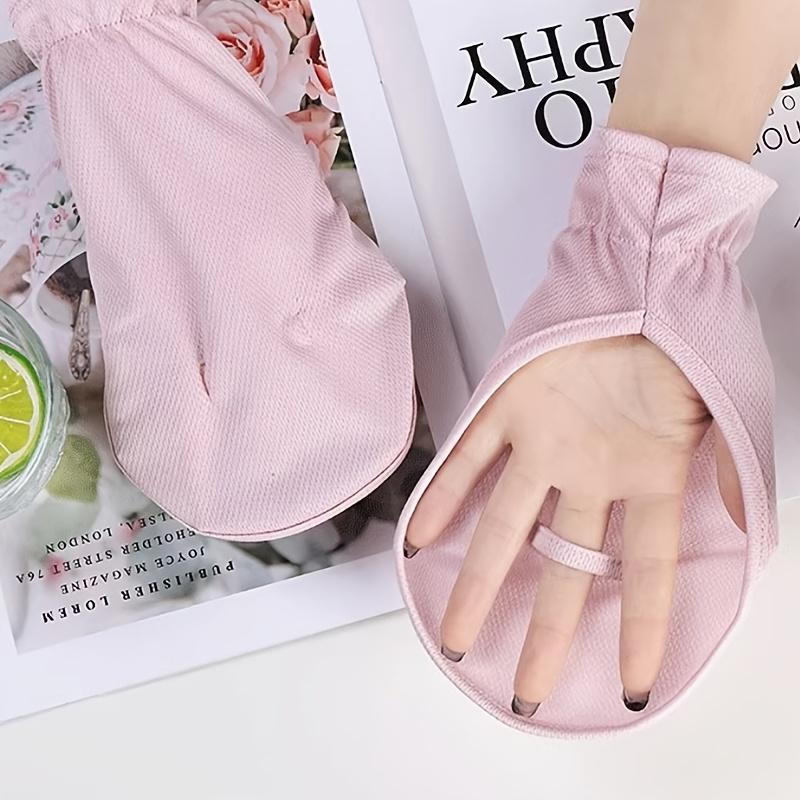 Women's Sporty Gloves Lightweight Breathable Elastic Fit Pastel Pink for Cycling Outdoor Activities & Summer Sun Safety, Clothing
