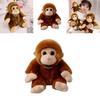 Niedlicher Affe Plüschtier Puppe Stofftier für Jungen Affenförmiges Geschenk 17cm Höhe