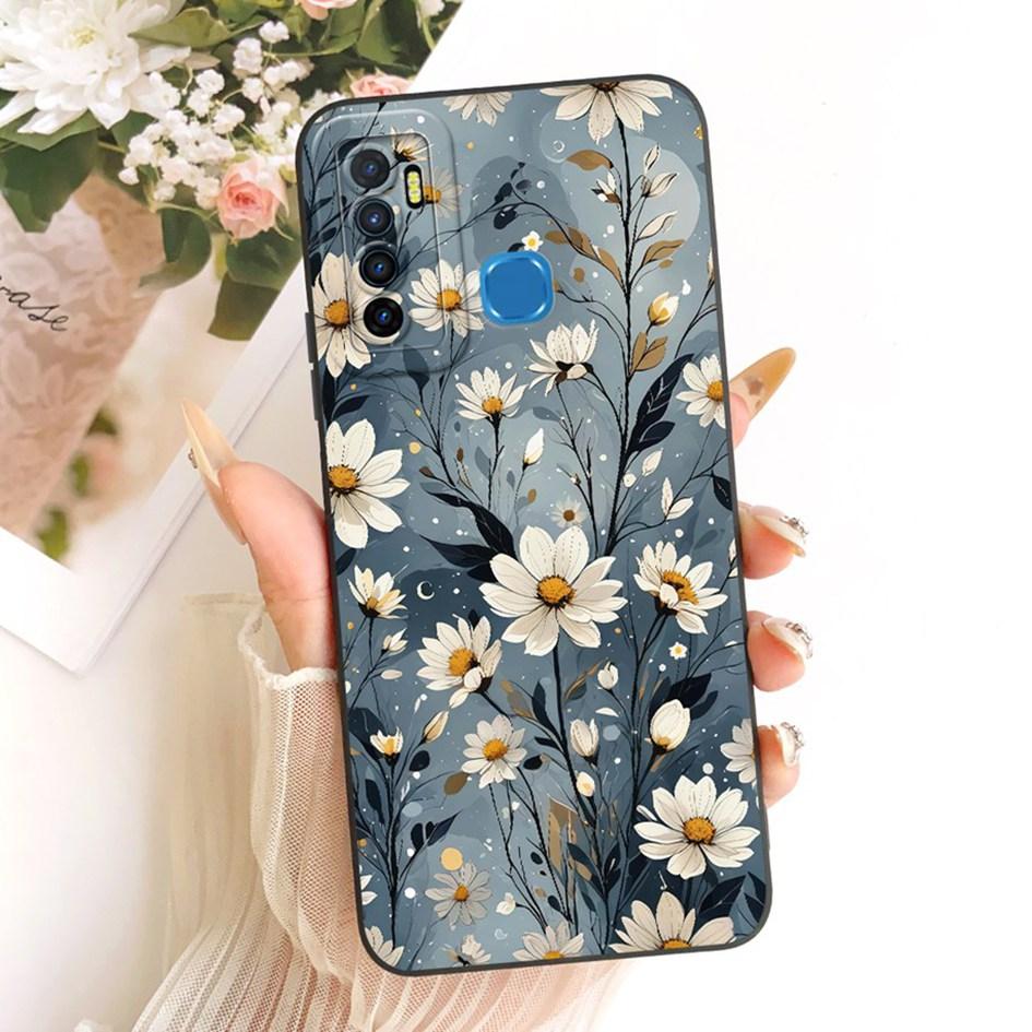 For Infinix Note 7 Lite Case X656 Popular Floral TPU Cover Soft Silicone Phone Cases For Infinix Hot 9 Pro Funda Hot9 Play Shell