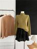 Mink Velvet Lace Flocked Slim Fit High Collar Women's Top - 2022 Winter Style