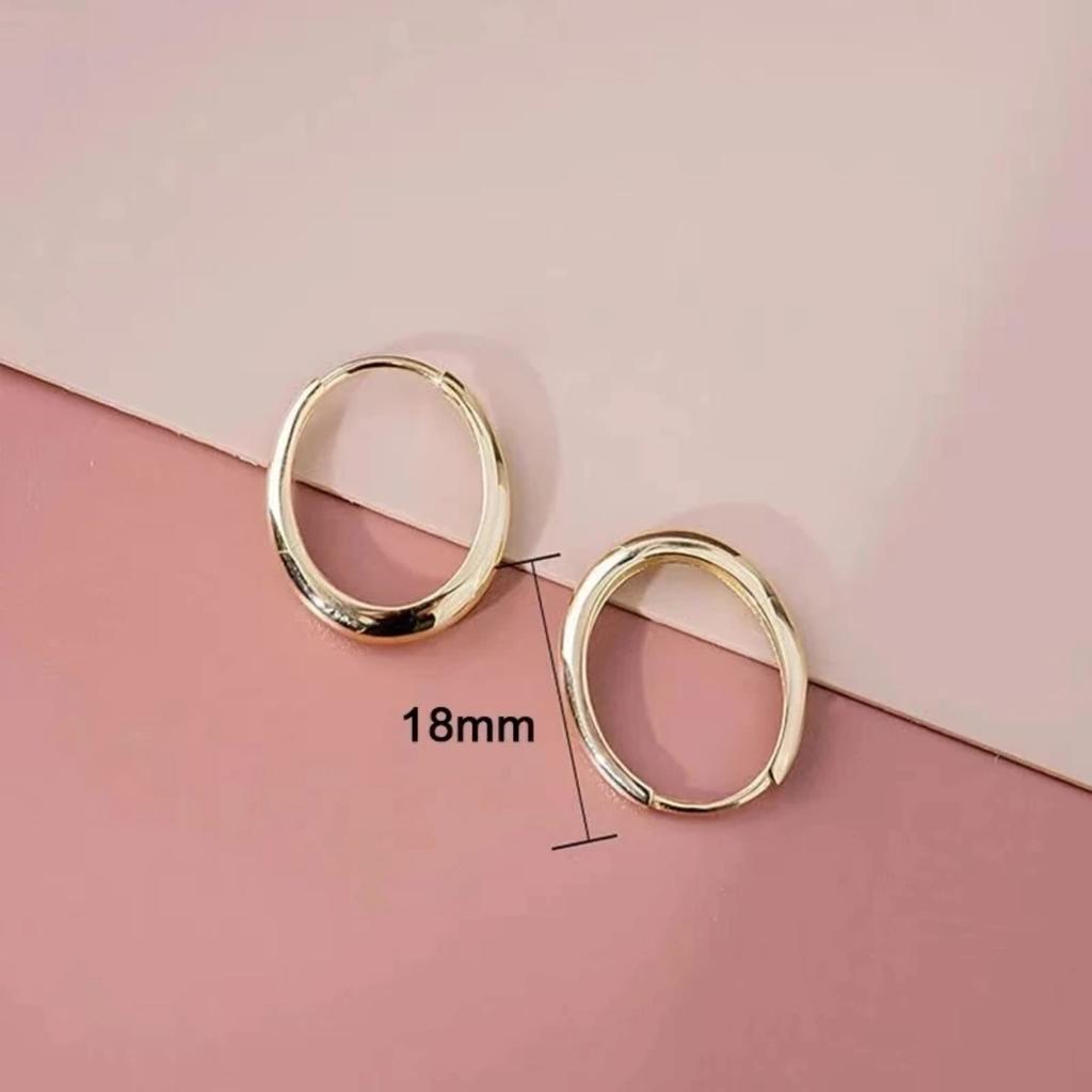 Versatile Gold Hoop Earrings Female Daily Party Jewelry Matel Simple Design Accessories for Women