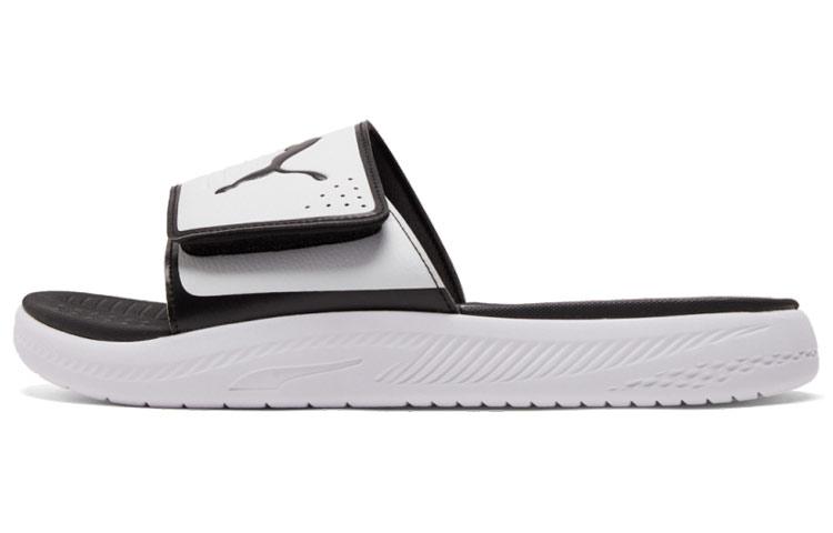 PUMA Softride Slide White Black 382112-04 40.5