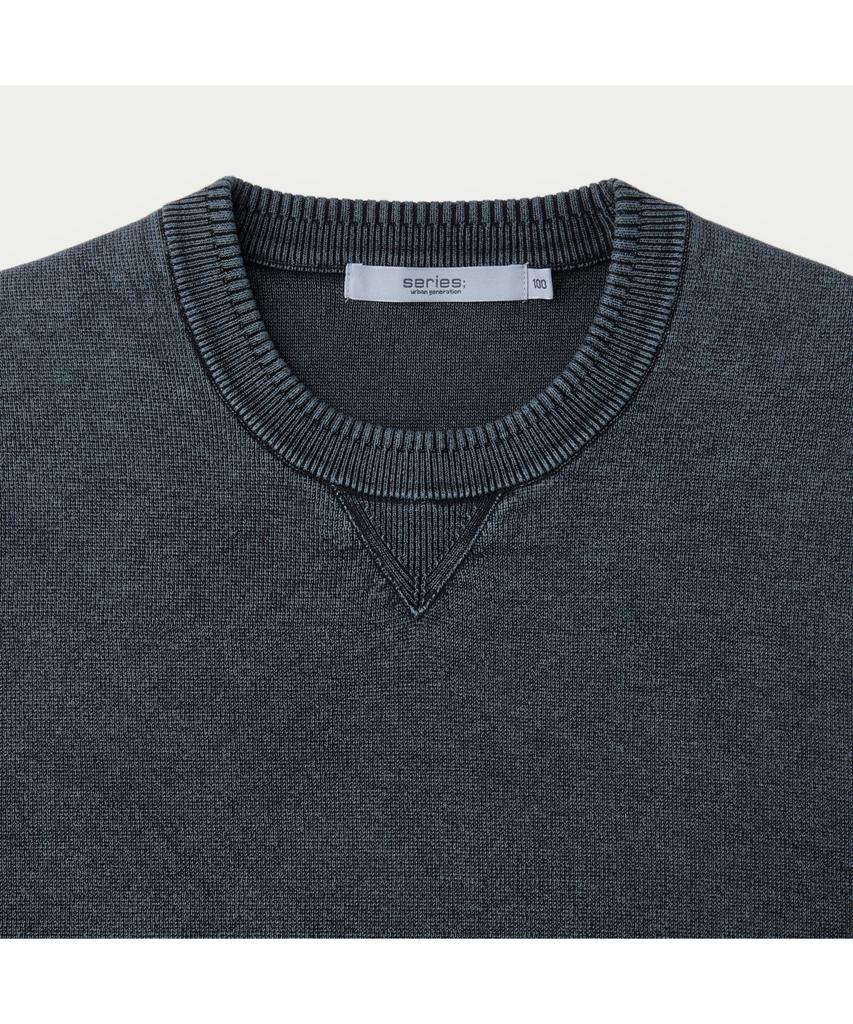 Silijeu Garment Dyed L/S Crew Neck Sweatshirt Sawas26111Bux