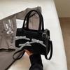 Schleife Mode Handtasche Damen Frühling Einfache Premium Texturierte Kleine Quadratische Tasche Umhängetasche