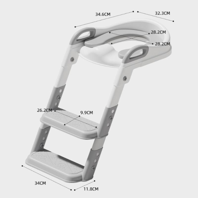 Scala Domestica per Bambini Toilette Multifunzionale Porta Toilette Regolazione dell'Altezza a Sei Livelli Pedale per l'Assistenza all'Igiene del Bambino