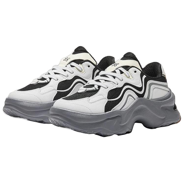 Anta Versatile Fashion Series Bunny Lightweight Low-Top Casual Shoes Women sneaker Gray Black 922518812-1