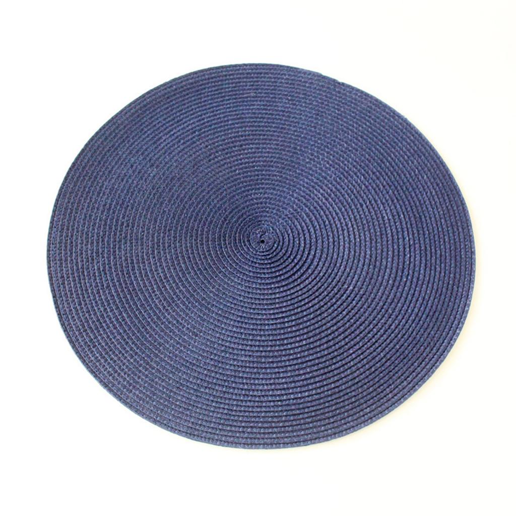 6 st Handvävda Bordstabletter Enfärgade Runda Grytunderlägg För Matsalsbordsdekoration Halkfria Kaffekoppsunderlägg Kökstillbehör
