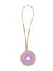 Cartoon Donut PU Leather Keychain Charm