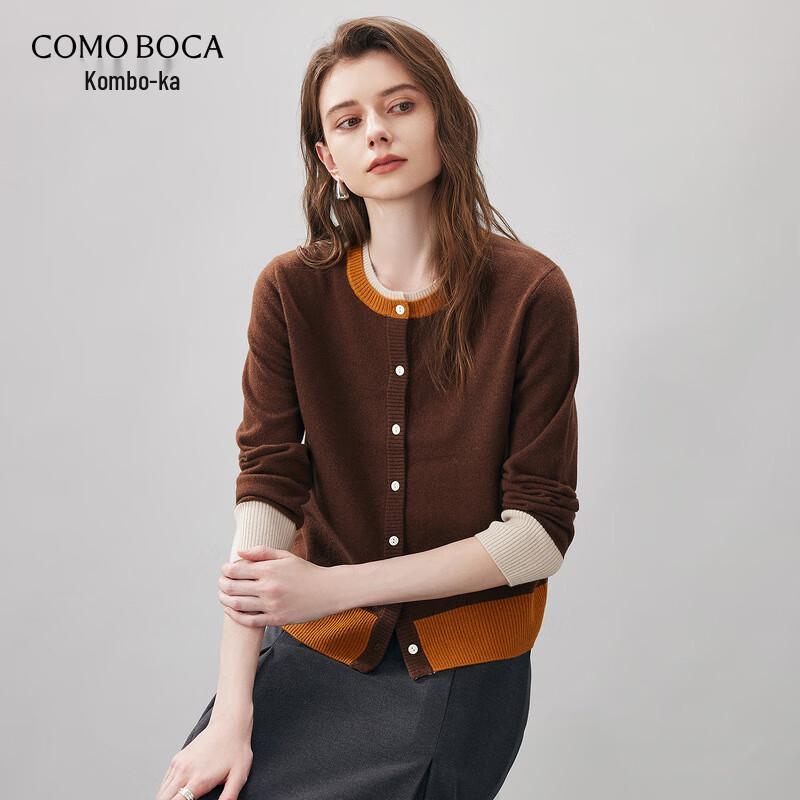 

Женский кардиган Komoka из шерсти двойной вязки с круглым вырезом M