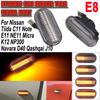 2 Stück Dynamische LED Seitenblinker 12V Fließendes Blinklicht Seitenrepeater Lampenpanel für Nissan 350Z Qashqai J10