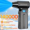 Turbo Blower Jet Fan LED Light Car Snow Removal Electric Air Duster 4 Gears Adjustable 140000RPM Strong Blowing Cordless Type-C Charging