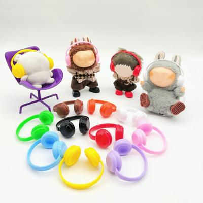 Auriculares para Bebé 17cm Auriculares para Muñecas Auriculares de Moda Accesorios para Juegos Creativos Y Fotografía