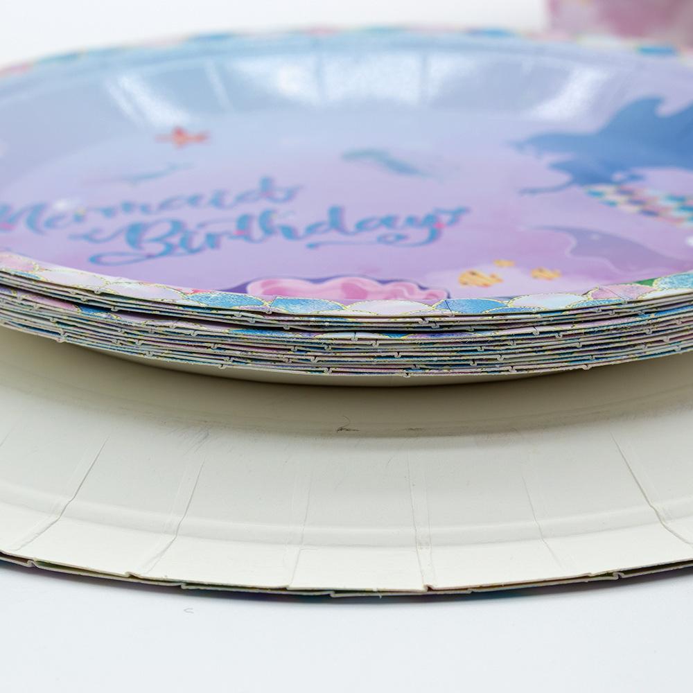 Themed Children'S Birthday Party Supplies Arrangement Cutlery Paper Plate Plate Set Tablecloth Flag Decoration