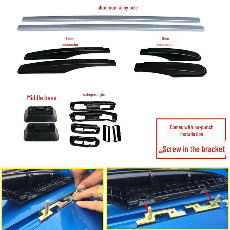 Aluminum Roof Rack for Wuling Hongguang/Hongguang S/S1/Rongguang V - No-Drill Installation