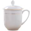 Taoxianghui Gold Rim Bone China Lidded Mug