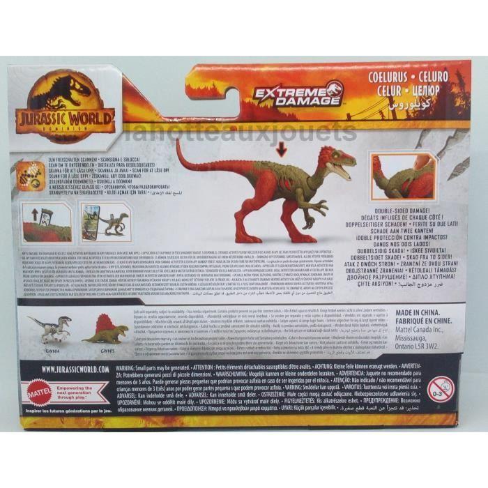 Figurine - MATTEL - Coelurus GWN16 - Jurassic World - Articulée - Multicolore
