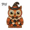 Decorative Figurines for Shelves Halloween Tiered Tray Decorations, Wooden Tabletop Ornaments, Vintage Centerpiece Style Desktop Ornaments Home