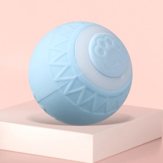 Interactive Cat Rolling Ball Toy Motion Activated Automatic Moving Smart Ball USB Rechargeable Pet Bouncing Ball for Small/Medium/Large Cats Dogs