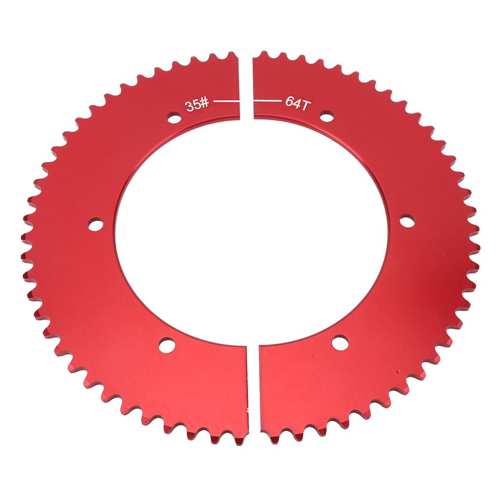 Universal Split Sprocket 35 Chain 64 Tooth Rear Split Sprocket Replacement for Predator 212cc 196cc 6.5hp 7.0hp Mini