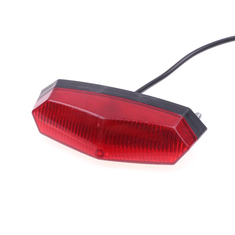 Luci Posteriori per Biciclette Elettriche 12V-80V Lampada Posteriore di Sicurezza a LED per Monopattino Elettrico Ebike Luci Posteriori di Avvertimento Accessori per Biciclette