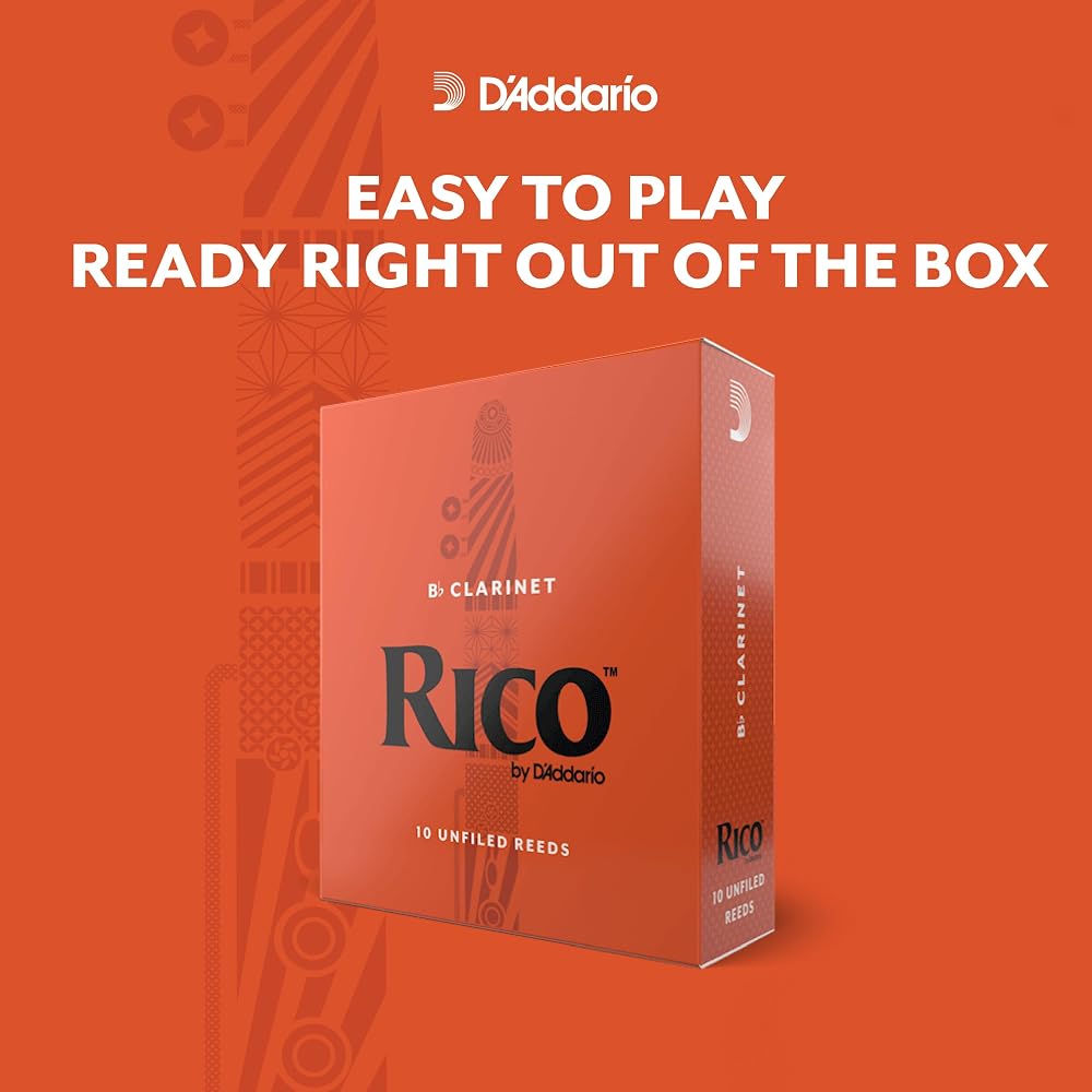 D'Addario WoodWinds Daddario Reed for Bb Clarinet RICO RCA2535 [Hardness: 3.5] Pack of 25 [Domest...