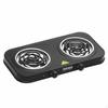 Double Burner Electric Cooktop High Power Plate Separate Temperature Control