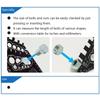 Screw Nut Bolt Drill Bit Thread Pitch Gauge UNC UNF MM SAE Metric Imperial Tool