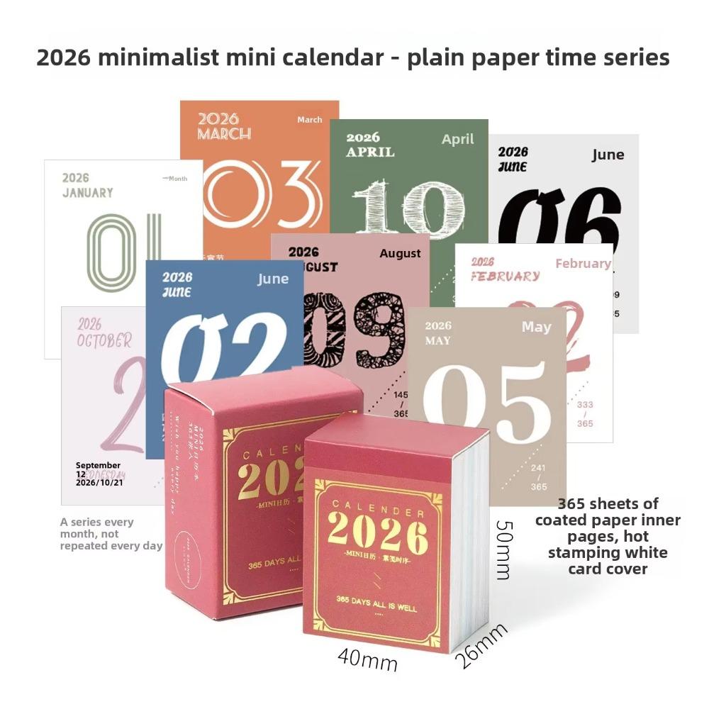 

New To Do List 2026 Calendar Lightweight Simple Mini Calendar Creative Waterproof Schedule Planner Office School Home