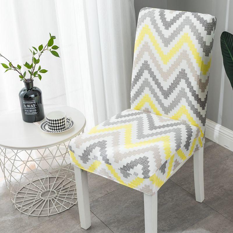 2 stk stoltrekk universal husholdningsstoltrekk elastisk spisestuestol putesett setetrekk krakktrekk