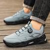 Side rotating buckle low-top soft-soled cushioning sneakers outdoor non-slip and wear-resistant mountaineering shoes comfortable off-road hiking shoes