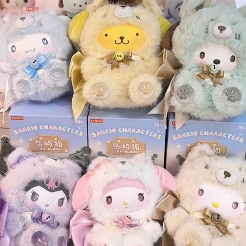 MINISO Fox Island Series Vinyl Blind Box MINISO Trendy Mystery Boxes Dolls Cute Birthday Gifts Table Decoration Surprise Bag Toy