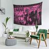 Vikama Pink Black Punk Style Nana Collage Tapestry Blackstones Band Anime Wall Hanging For Bedroom Dorm Trendy Shop Live Stream