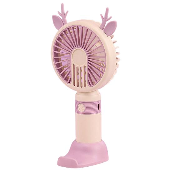 Convenient Desk Operated Long Fan 250mAh Battery Standby Time Keep Cool
