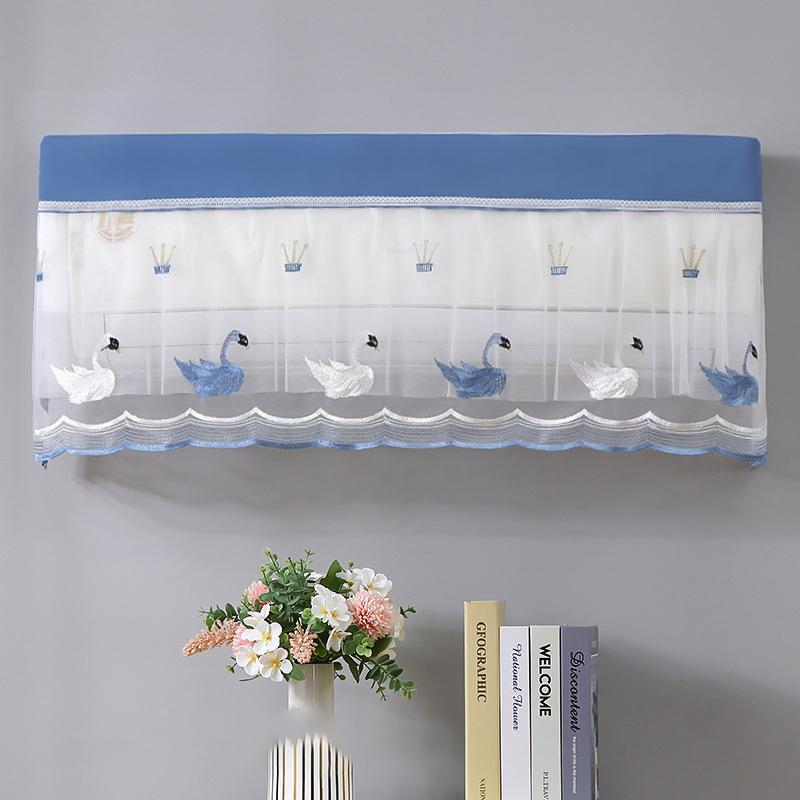 Wall Mounted Air Conditioner Dust Cover Prevent Direct Blowing Hanging Wind Shield Curtain Anti-Dust Air Conditioning Cover