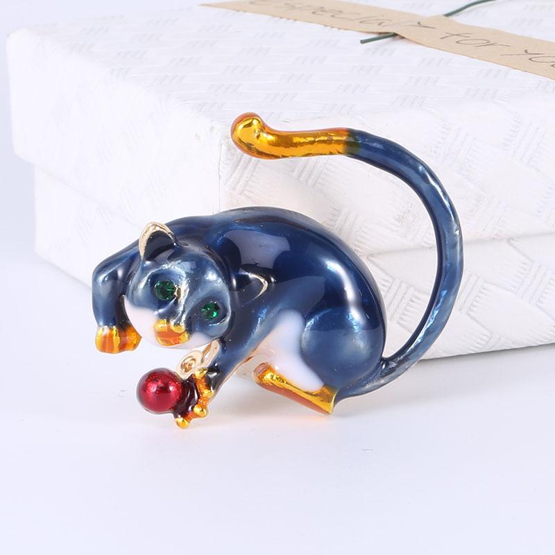 

Брошь в виде ленивца из ветровой масляной бронзы, небольшой темперамент и свежие аксессуары для одежды синий