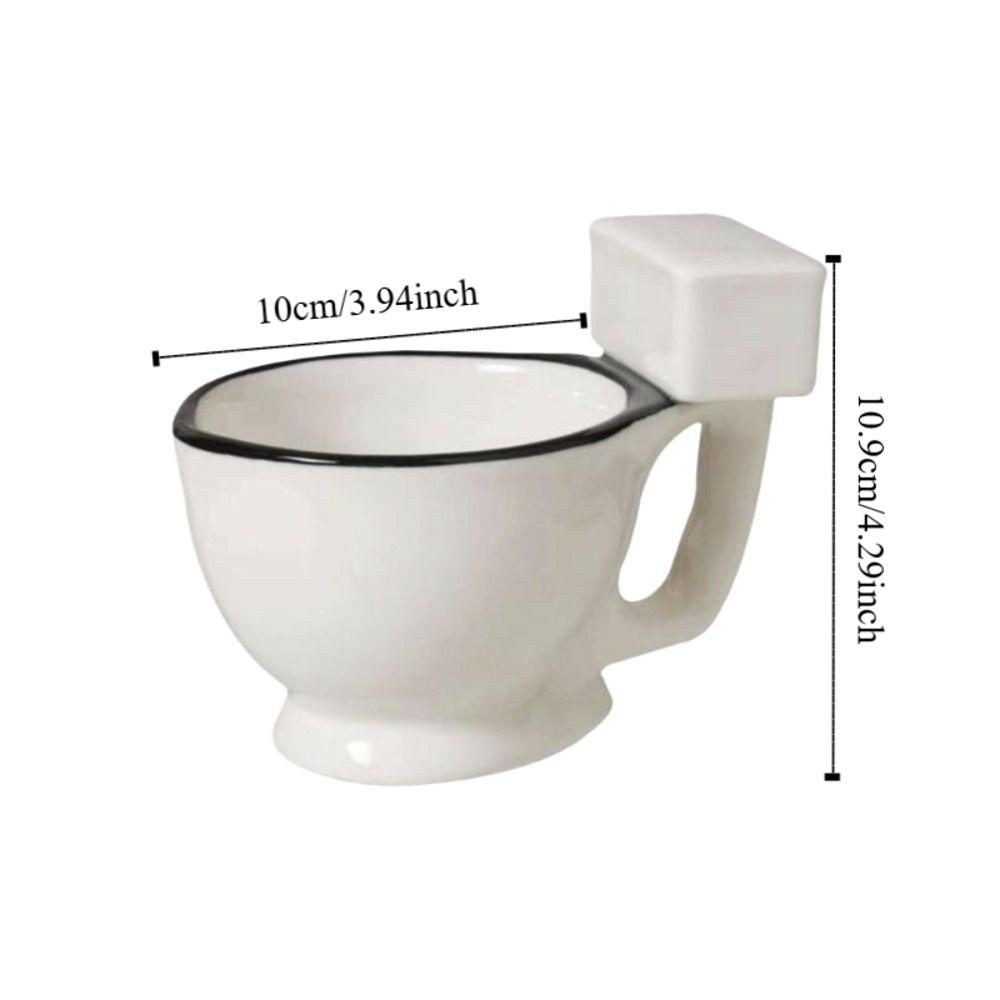 Lustiger Toilettenwasserbecher Minimalistischer Milchbecher Modischer Kackbecher Geburtstagsgeschenk