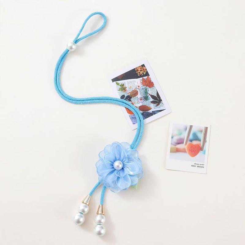 Verstellbare Kamelien-Vorhang-Raffhalter Schöner lochfreier Perlen-Vorhang-Schnalle Elegantes Vorhang-Befestigungsseil Wohnzimmer