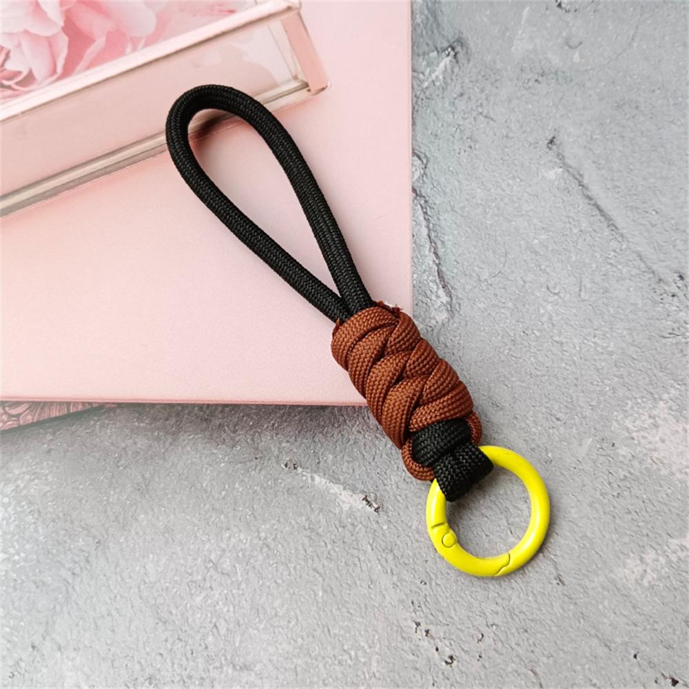 Creative Hand Woven Keychain For Mobile Phone Lanyard Anti Lost Knot Rope Strap Key Ring Men Women Car Key Holder Key Accessory