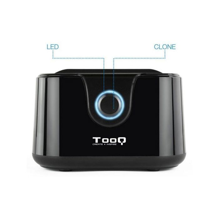 Tooq TQDS-802B Dobbelbrønns dokkingstasjon HDD Svart