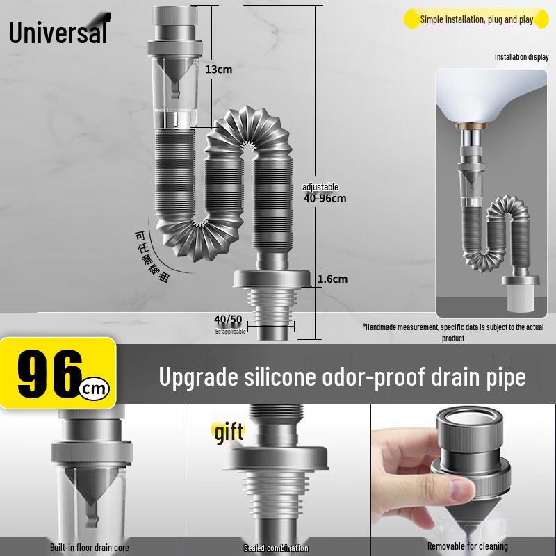 Anti-Odor Washbasin Drain Pipe