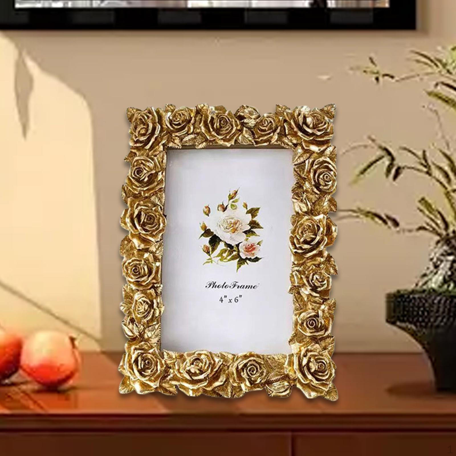 

Декоративная цветочная фоторамка ручной работы, легкое старомодное украшение для дома, настенное 6inch