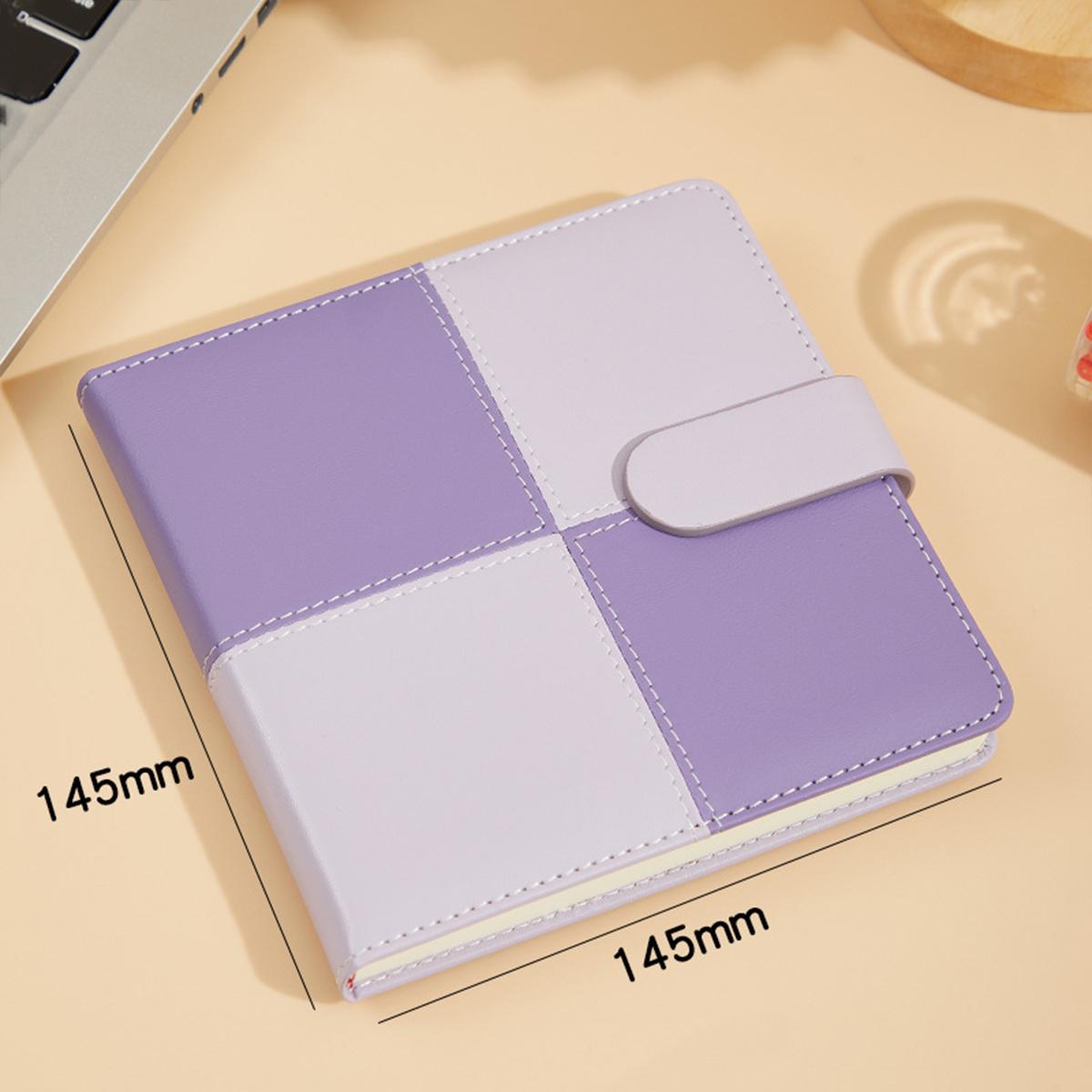 

Квадратный карманный блокнот, блокнот с пряжкой, пустые внутренние страницы, кожаная книга деловых счетов, студенческие заметки, журнал путешествий