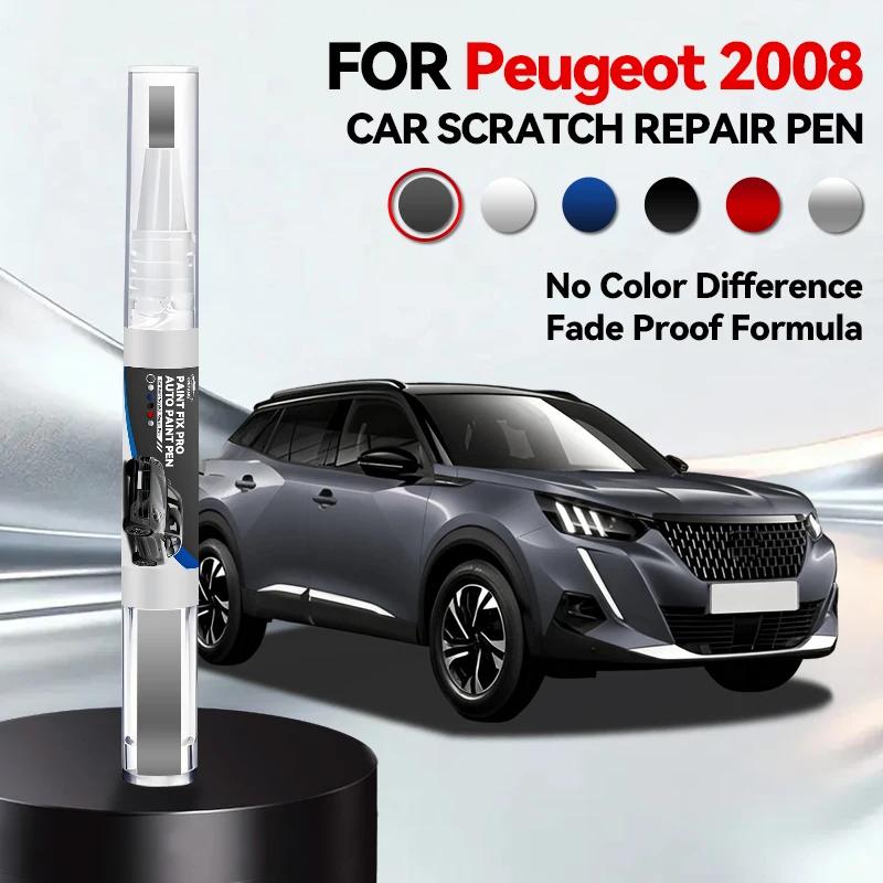 Car Dedicated For Peugeot 2008 2013-2025 P21 P54 Paint Repair Pen Touch Up Scratch Remover DIY Auto Accessories Black White Grey