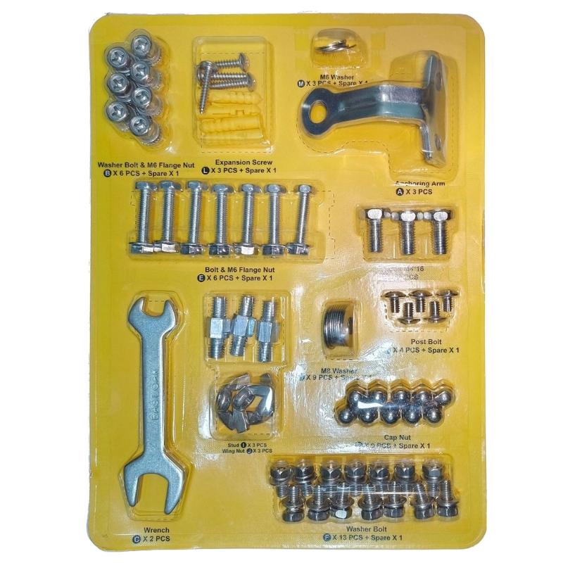 652F Outdoor Replacement Part Bolt Nut Set Patio Heater Accessories Round Umbrella