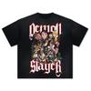 Demon Slayer Tshirt Mens Pure Cotton Casual Round Neck Tshirt Short Sleeve Clothing Summer Sports Casual Short Sleeve Top