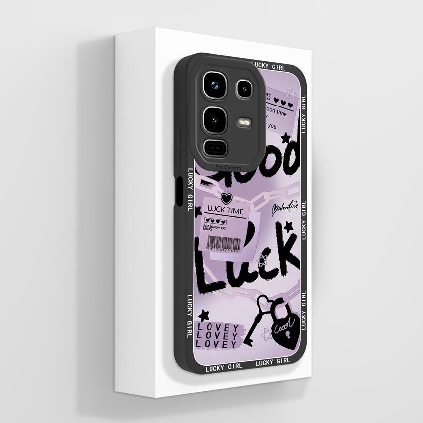 For Infinix Note 50x 50s 50 Pro Plus GT 10 30 Pro 5G Phone Cases Cute Cat Patterns Screen Protector Liquid Silicone Anti Slip Shell For Infinix Casing